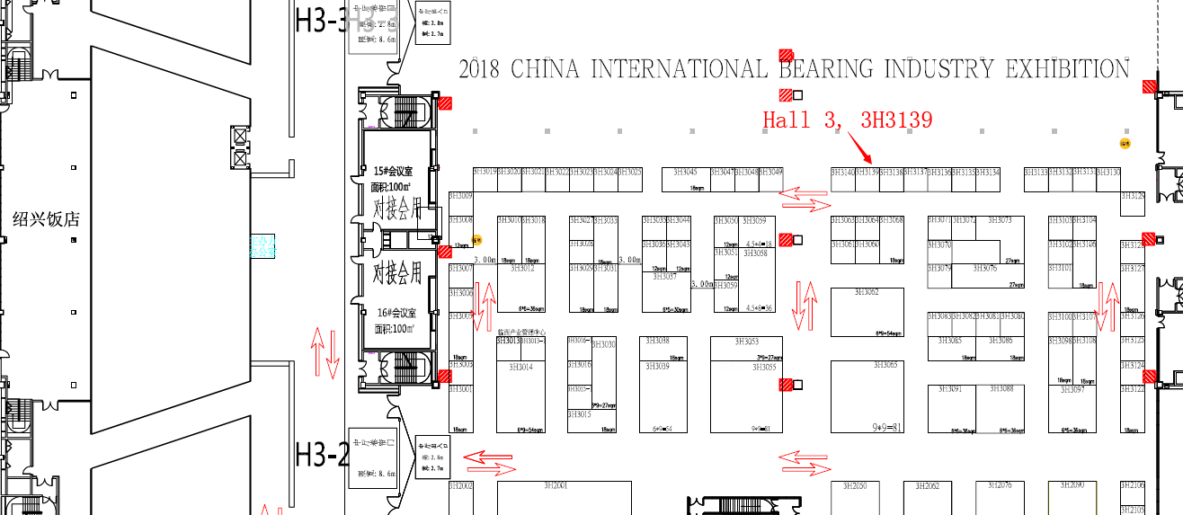Location map of the exhibition
