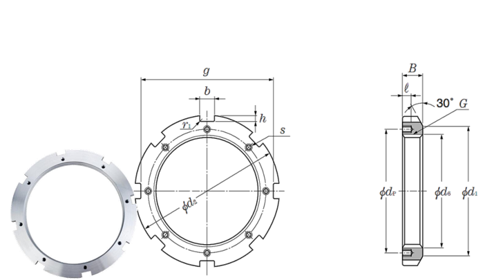 Lock Nut KML44-100 Series