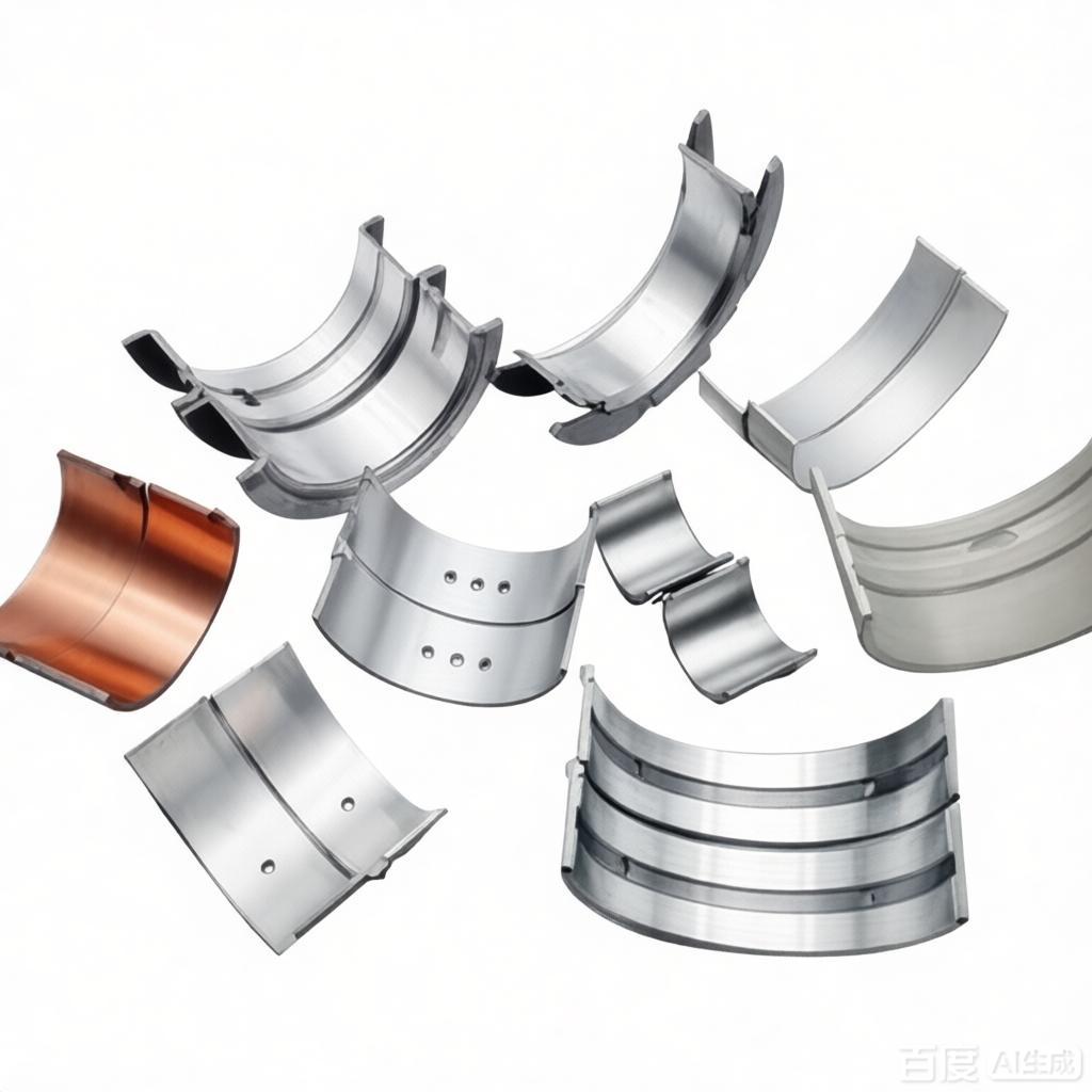 Connecting rod bearing and crankshaft bearing bush shell
